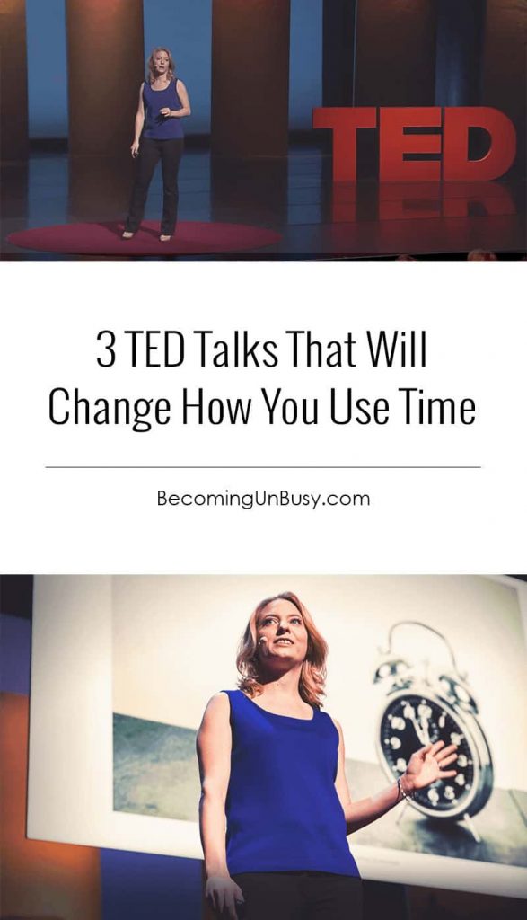 3 TED Talks That Will Change How You Use Time #TEDTalks *Great list of TED Talks that will change your perspective on time. Loving this Becoming UnBusy site!