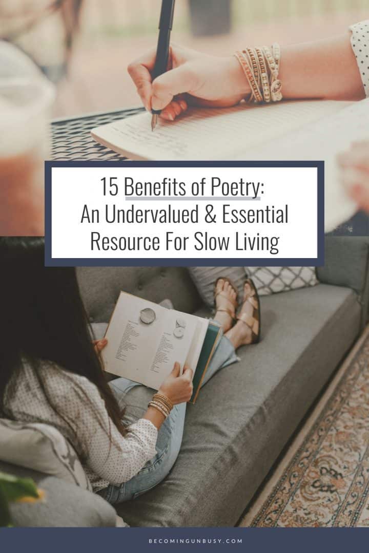 benefits of creative writing poetry